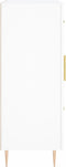 vidaXL - Dressoir - 69,5x34x90 - cm - bewerkt - hout - wit