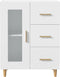 vidaXL - Dressoir - 69,5x34x90 - cm - bewerkt - hout - wit