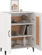 vidaXL - Dressoir - 69,5x34x90 - cm - bewerkt - hout - wit