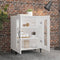 vidaXL - Dressoir - 69,5x34x90 - cm - bewerkt - hout - wit