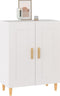 vidaXL - Dressoir - 69,5x34x90 - cm - bewerkt - hout - wit