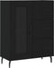 vidaXL - Dressoir - 69,5x34x90 - cm - bewerkt - hout - zwart