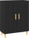 vidaXL - Dressoir - 69,5x34x90 - cm - bewerkt - hout - zwart