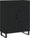 vidaXL - Dressoir - 69,5x34x90 - cm - bewerkt - hout - zwart