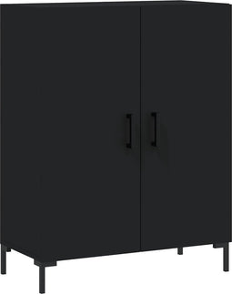 vidaXL - Dressoir - 69,5x34x90 - cm - bewerkt - hout - zwart