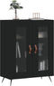 vidaXL - Dressoir - 69,5x34x90 - cm - bewerkt - hout - zwart