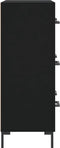 vidaXL - Dressoir - 69,5x34x90 - cm - bewerkt - hout - zwart