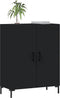 vidaXL - Dressoir - 69,5x34x90 - cm - bewerkt - hout - zwart
