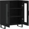vidaXL - Dressoir - 69,5x34x90 - cm - bewerkt - hout - zwart