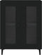 vidaXL - Dressoir - 69,5x34x90 - cm - bewerkt - hout - zwart