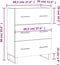 vidaXL - Dressoir - 69,5x34x90 - cm - bewerkt - hout - zwart