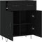 vidaXL - Dressoir - 69,5x34x90 - cm - bewerkt - hout - zwart