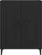 vidaXL - Dressoir - 69,5x34x90 - cm - bewerkt - hout - zwart