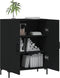vidaXL - Dressoir - 69,5x34x90 - cm - bewerkt - hout - zwart