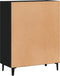 vidaXL - Dressoir - 69,5x34x90 - cm - bewerkt - hout - zwart