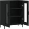 vidaXL - Dressoir - 69,5x34x90 - cm - bewerkt - hout - zwart