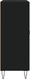 vidaXL - Dressoir - 69,5x34x90 - cm - bewerkt - hout - zwart