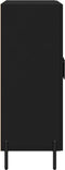 vidaXL - Dressoir - 69,5x34x90 - cm - bewerkt - hout - zwart