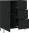 vidaXL - Dressoir - 69,5x34x90 - cm - bewerkt - hout - zwart