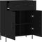 vidaXL - Dressoir - 69,5x34x90 - cm - bewerkt - hout - zwart