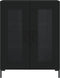 vidaXL - Dressoir - 69,5x34x90 - cm - bewerkt - hout - zwart