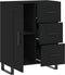 vidaXL - Dressoir - 69,5x34x90 - cm - bewerkt - hout - zwart