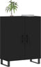 vidaXL - Dressoir - 69,5x34x90 - cm - bewerkt - hout - zwart