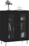 vidaXL - Dressoir - 69,5x34x90 - cm - bewerkt - hout - zwart