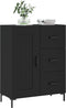 vidaXL - Dressoir - 69,5x34x90 - cm - bewerkt - hout - zwart
