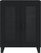 vidaXL - Dressoir - 69,5x34x90 - cm - bewerkt - hout - zwart