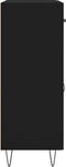 vidaXL - Dressoir - 69,5x34x90 - cm - bewerkt - hout - zwart
