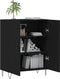 vidaXL - Dressoir - 69,5x34x90 - cm - bewerkt - hout - zwart