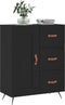 vidaXL - Dressoir - 69,5x34x90 - cm - bewerkt - hout - zwart