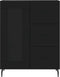 vidaXL - Dressoir - 69,5x34x90 - cm - bewerkt - hout - zwart