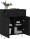 vidaXL - Dressoir - 69,5x34x90 - cm - bewerkt - hout - zwart