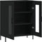 vidaXL - Dressoir - 69,5x34x90 - cm - bewerkt - hout - zwart