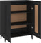 vidaXL - Dressoir - 69,5x34x90 - cm - bewerkt - hout - zwart