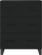 vidaXL - Dressoir - 69,5x34x90 - cm - bewerkt - hout - zwart
