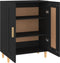 vidaXL - Dressoir - 69,5x34x90 - cm - bewerkt - hout - zwart