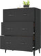 vidaXL - Dressoir - 69,5x34x90 - cm - bewerkt - hout - zwart