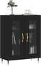 vidaXL - Dressoir - 69,5x34x90 - cm - bewerkt - hout - zwart