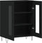 vidaXL - Dressoir - 69,5x34x90 - cm - bewerkt - hout - zwart