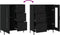 vidaXL - Dressoir - 69,5x34x90 - cm - bewerkt - hout - zwart