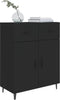 vidaXL - Dressoir - 69,5x34x90 - cm - bewerkt - hout - zwart