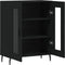 vidaXL - Dressoir - 69,5x34x90 - cm - bewerkt - hout - zwart