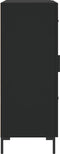 vidaXL - Dressoir - 69,5x34x90 - cm - bewerkt - hout - zwart
