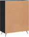 vidaXL - Dressoir - 69,5x34x90 - cm - bewerkt - hout - zwart