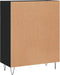 vidaXL - Dressoir - 69,5x34x90 - cm - bewerkt - hout - zwart