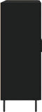 vidaXL - Dressoir - 69,5x34x90 - cm - bewerkt - hout - zwart
