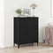 vidaXL - Dressoir - 69,5x34x90 - cm - spaanplaat - zwart - eikenkleurig